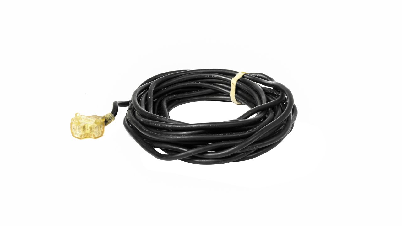 粗3.5mm動力線 15A 15米 黑色線(黃頭)
