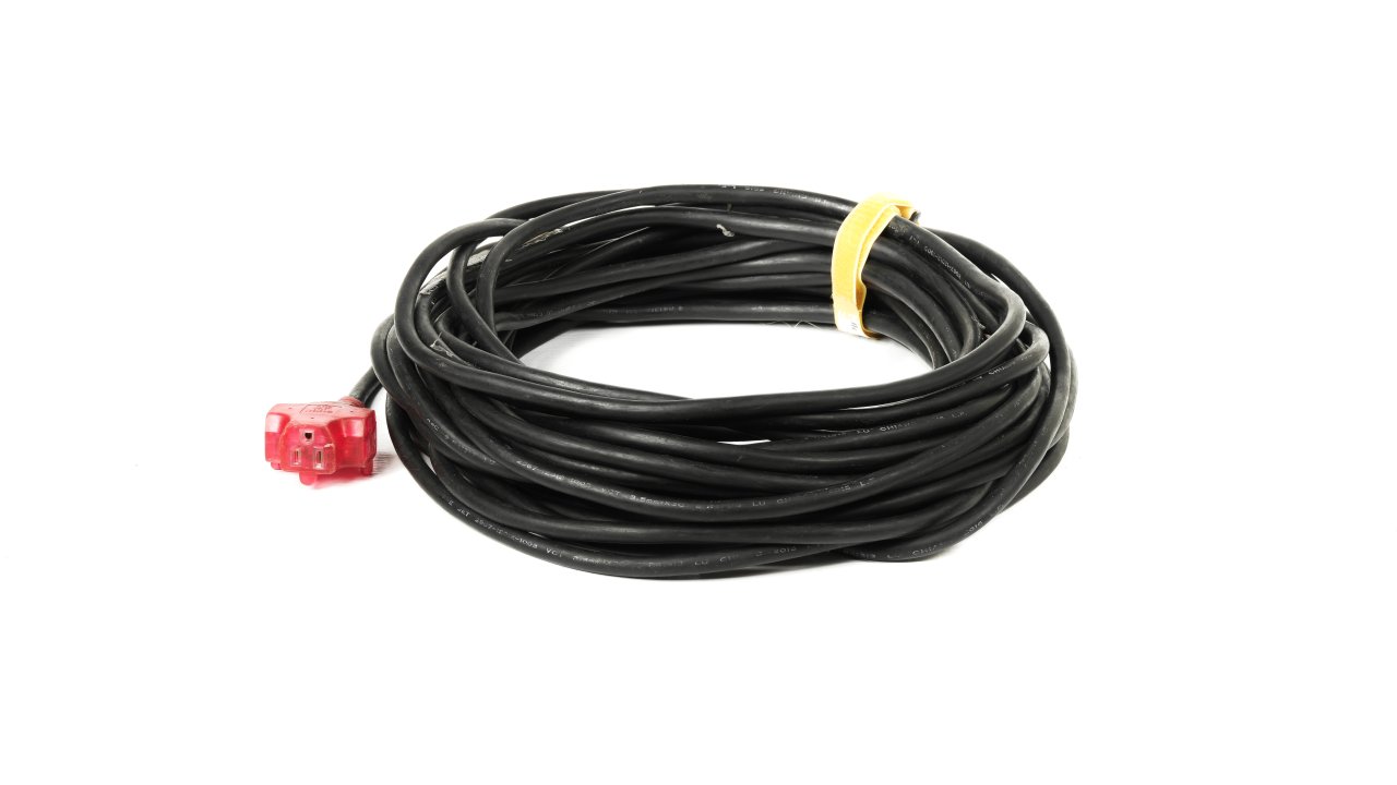 粗3.5mm動力線 15A 25米 黑色線(紅頭)